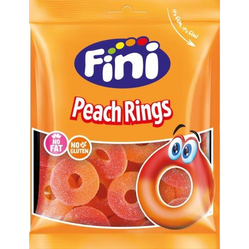 HALAL FIZZY PEACH RINGS 12X75G