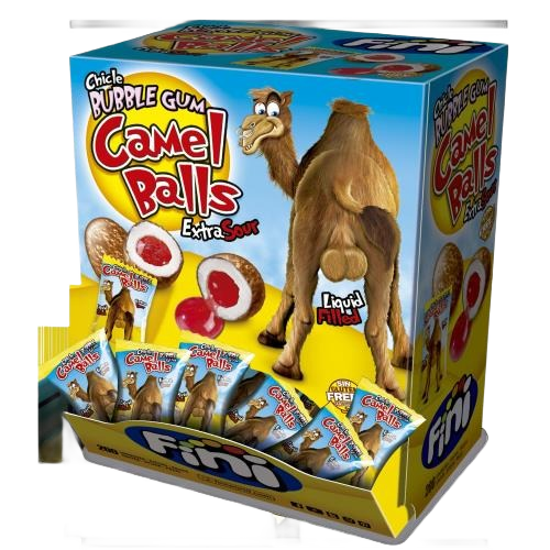 CAMELS BALLS BUBBLE GUM DISPLAY 6X200