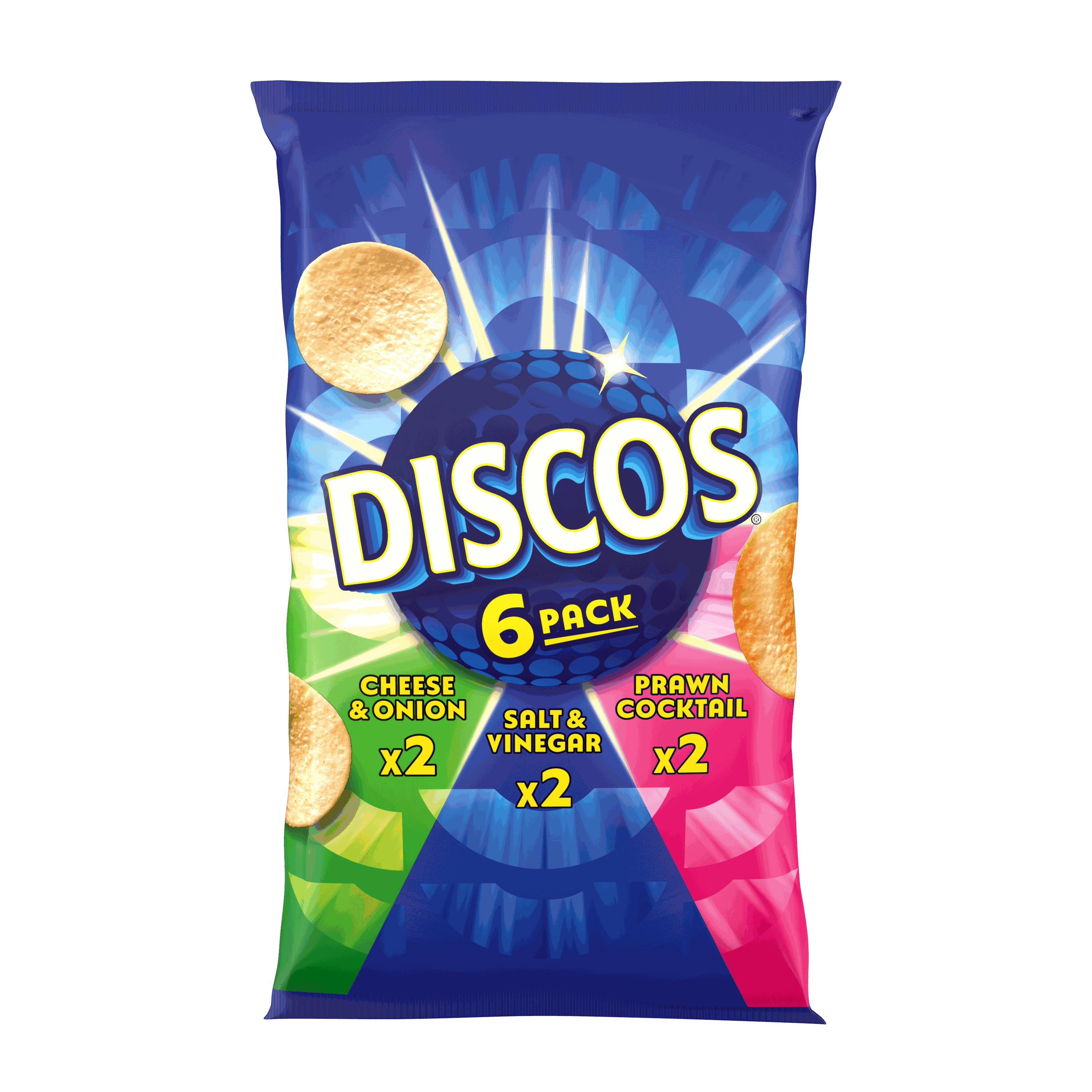 Discos Variety Multipack Crisps 6 Pack