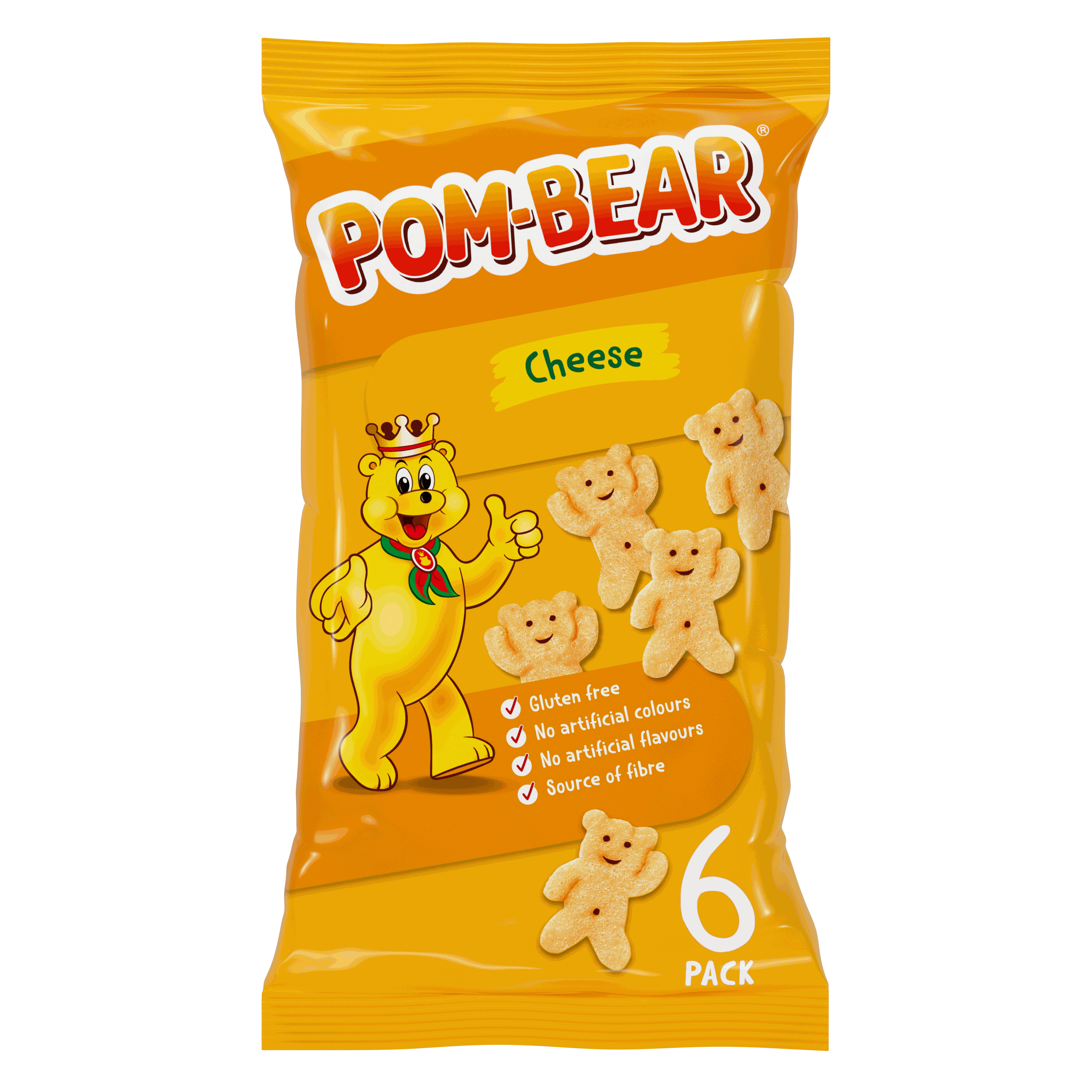 Pom-Bear Cheese Multipack Crisps 6 Pack