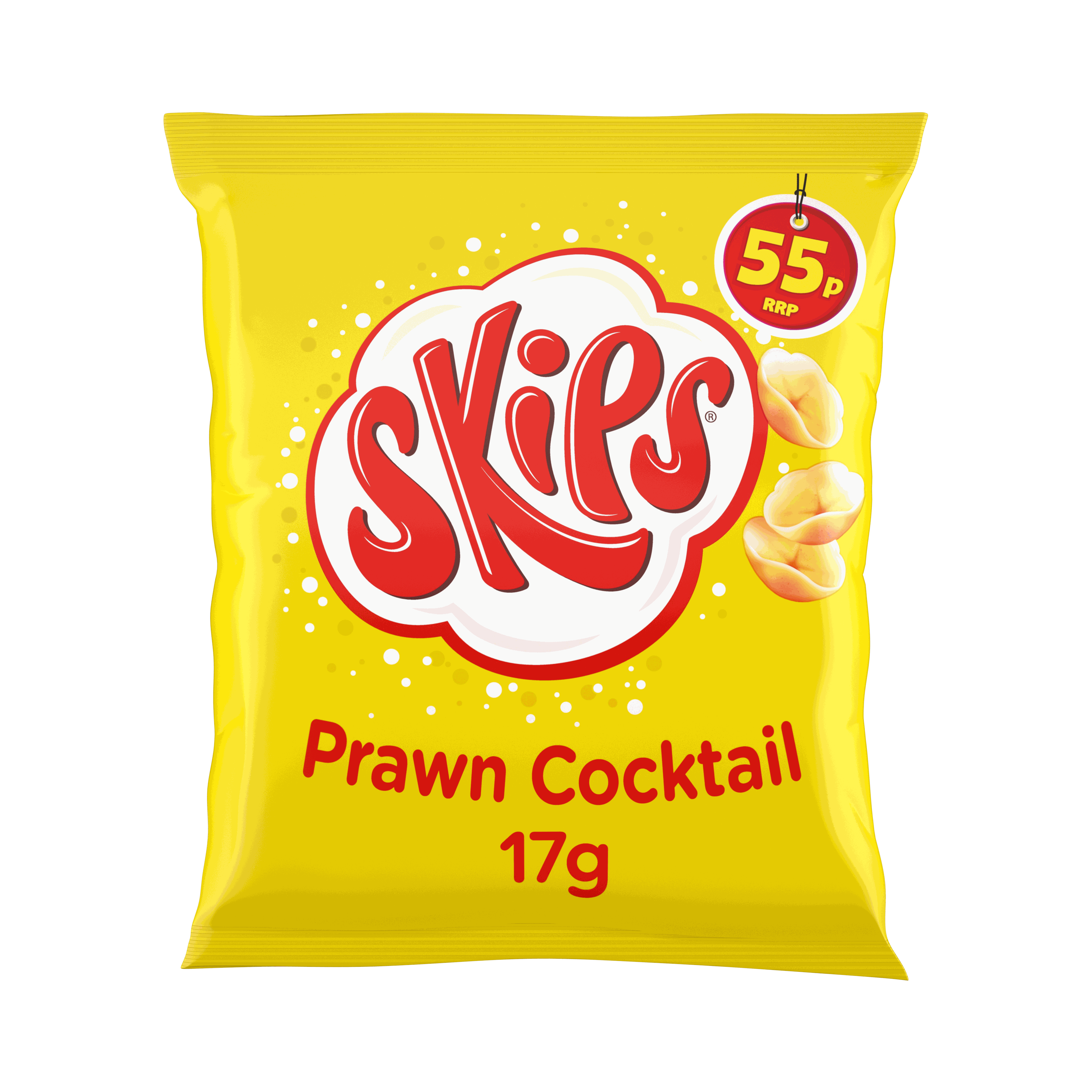 Skips Prawn Cocktail Crisps 17g, 55p PMP