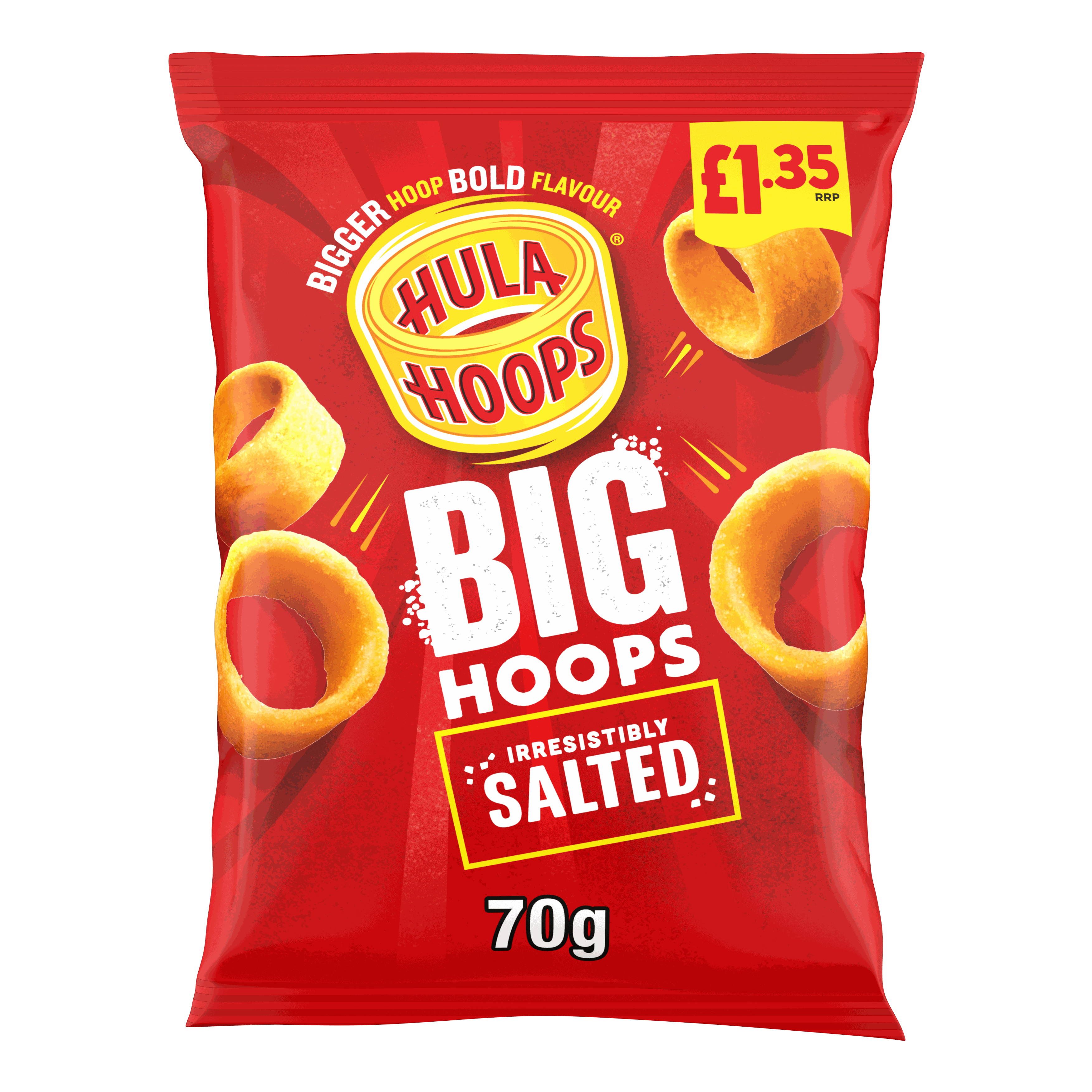 Hula Hoops Big Hoops Salted Crisps 70g, £1.35 PMP