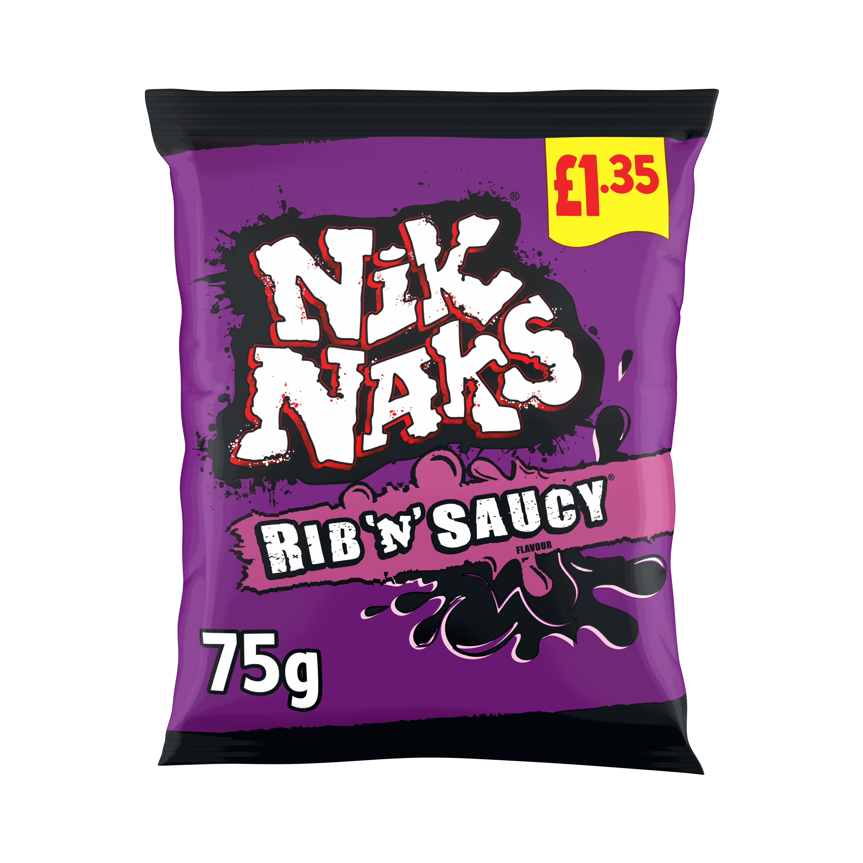 Nik Naks Rib 'N' Saucy Crisps 75g, £1.35 PMP