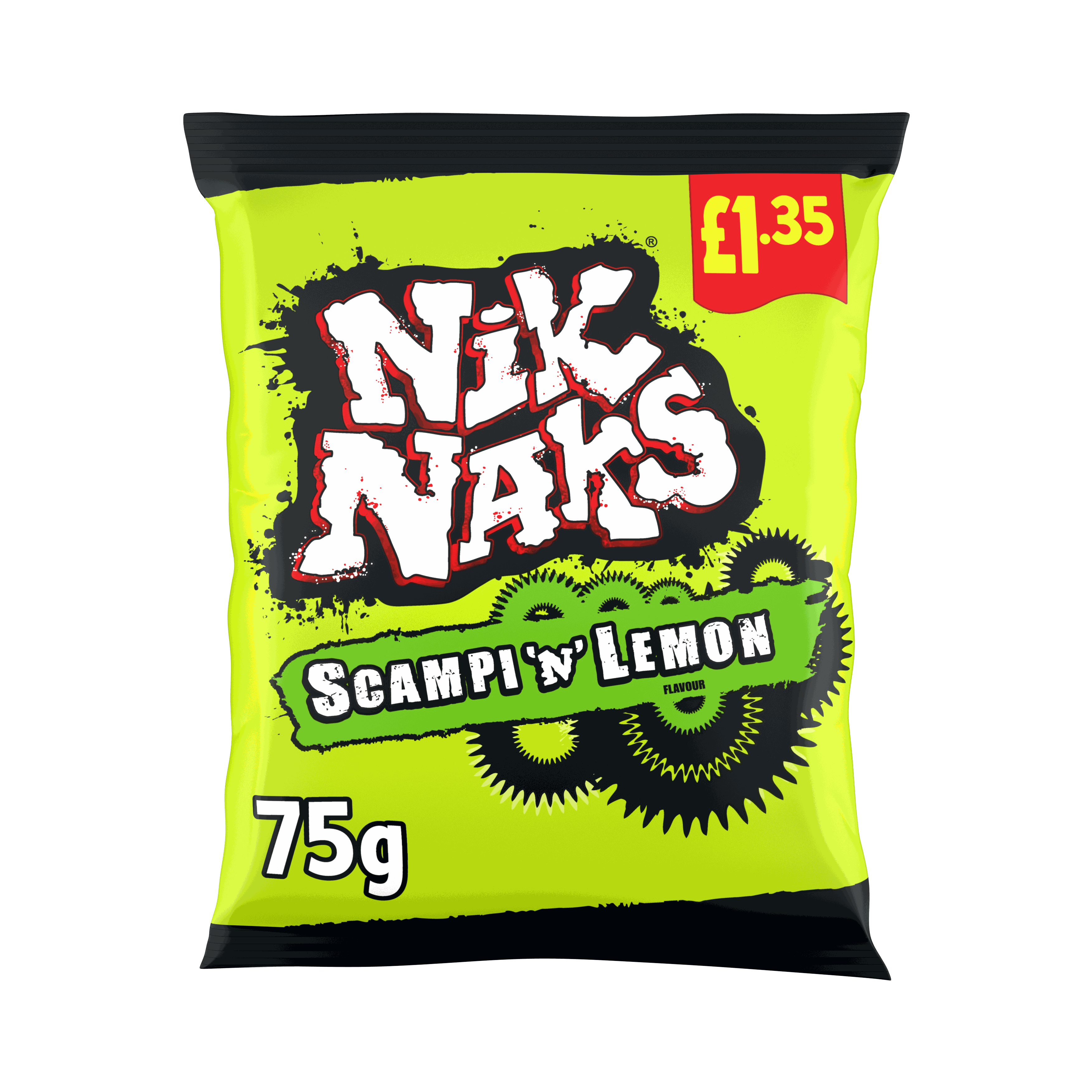 Nik Naks Scampi 'N' Lemon Crisps 75g, £1.35 PMP