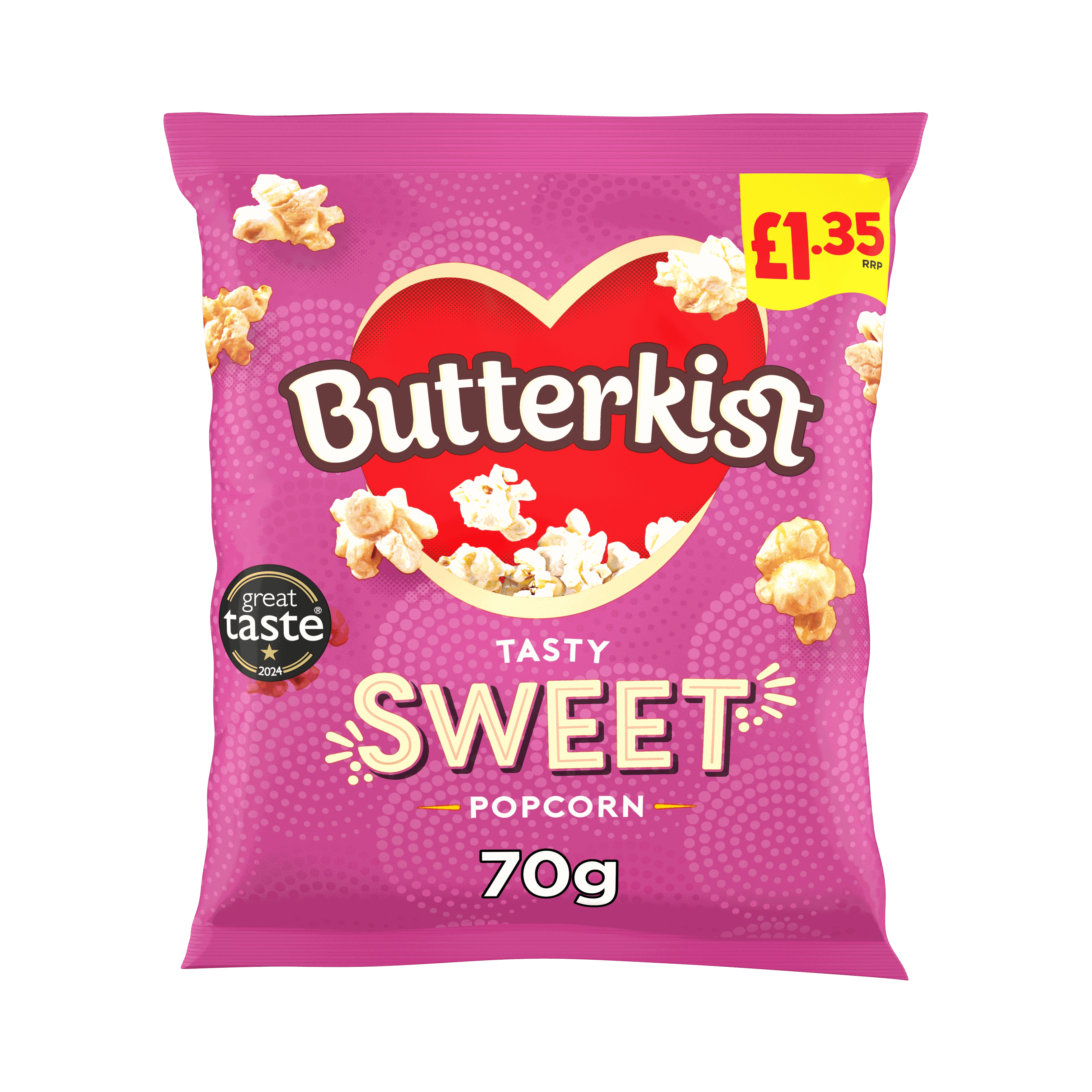 Butterkist Sweet Popcorn 70g, £1.35 PMP