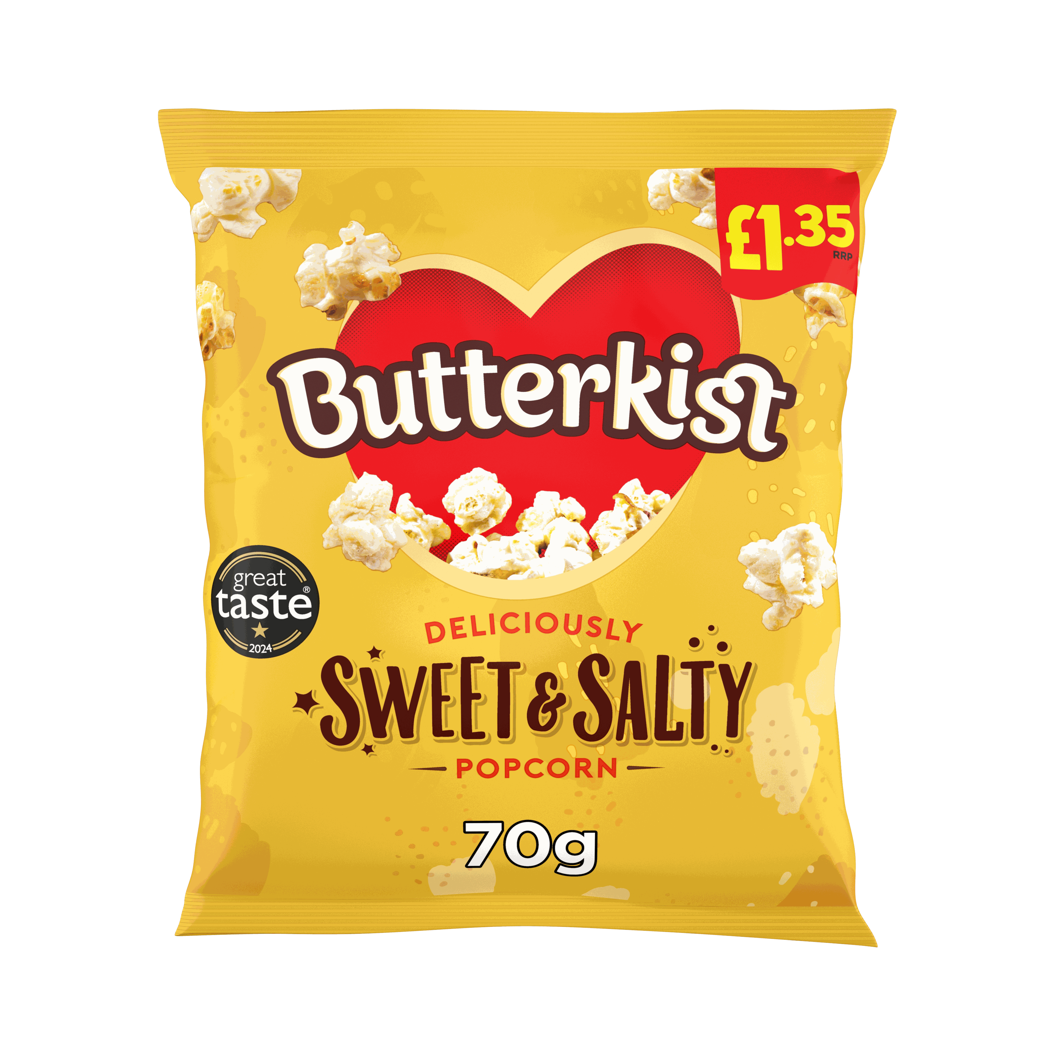Butterkist Sweet & Salty Popcorn 70g, £1.35 PMP