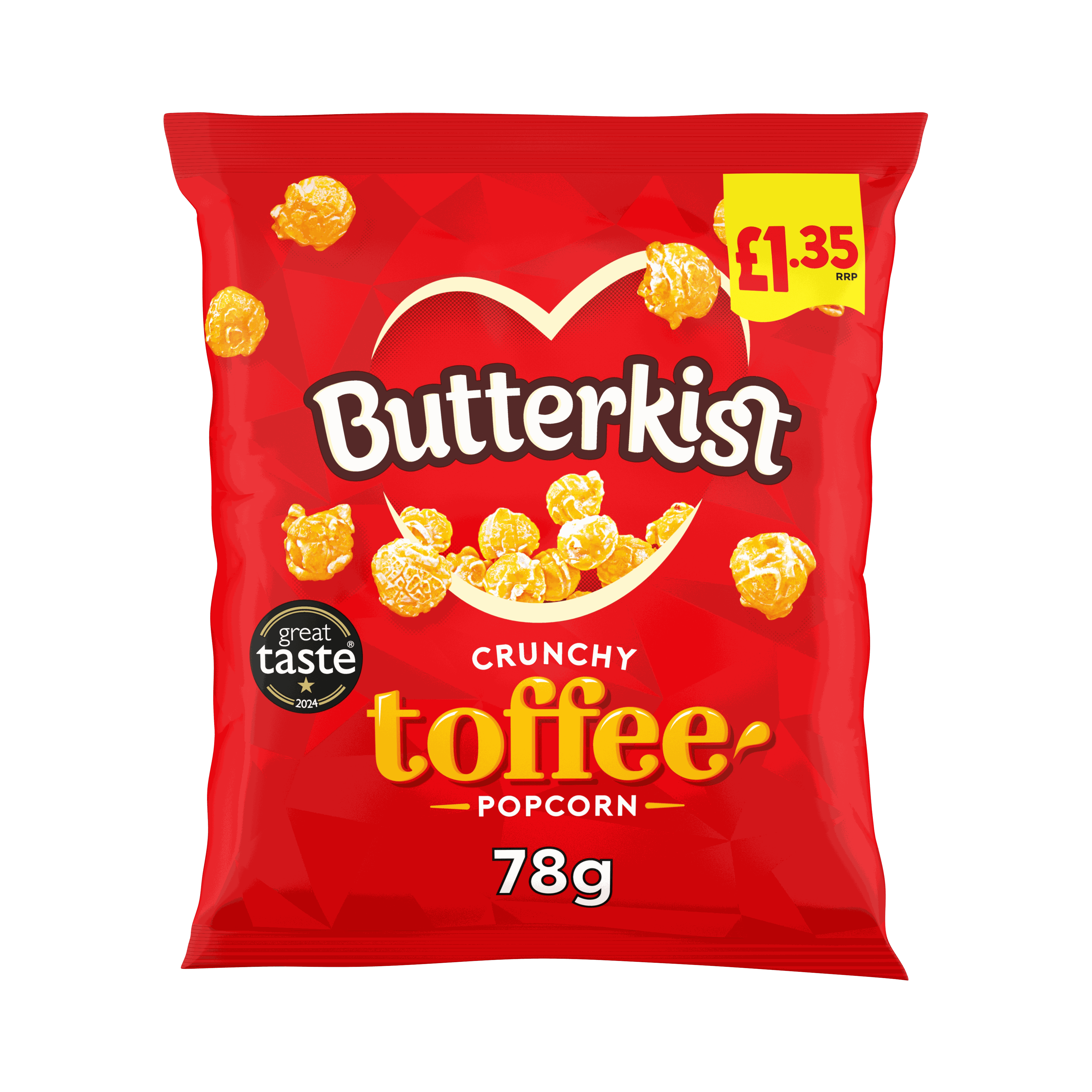 Butterkist Crunchy Toffee Popcorn 78g, £1.35 PMP