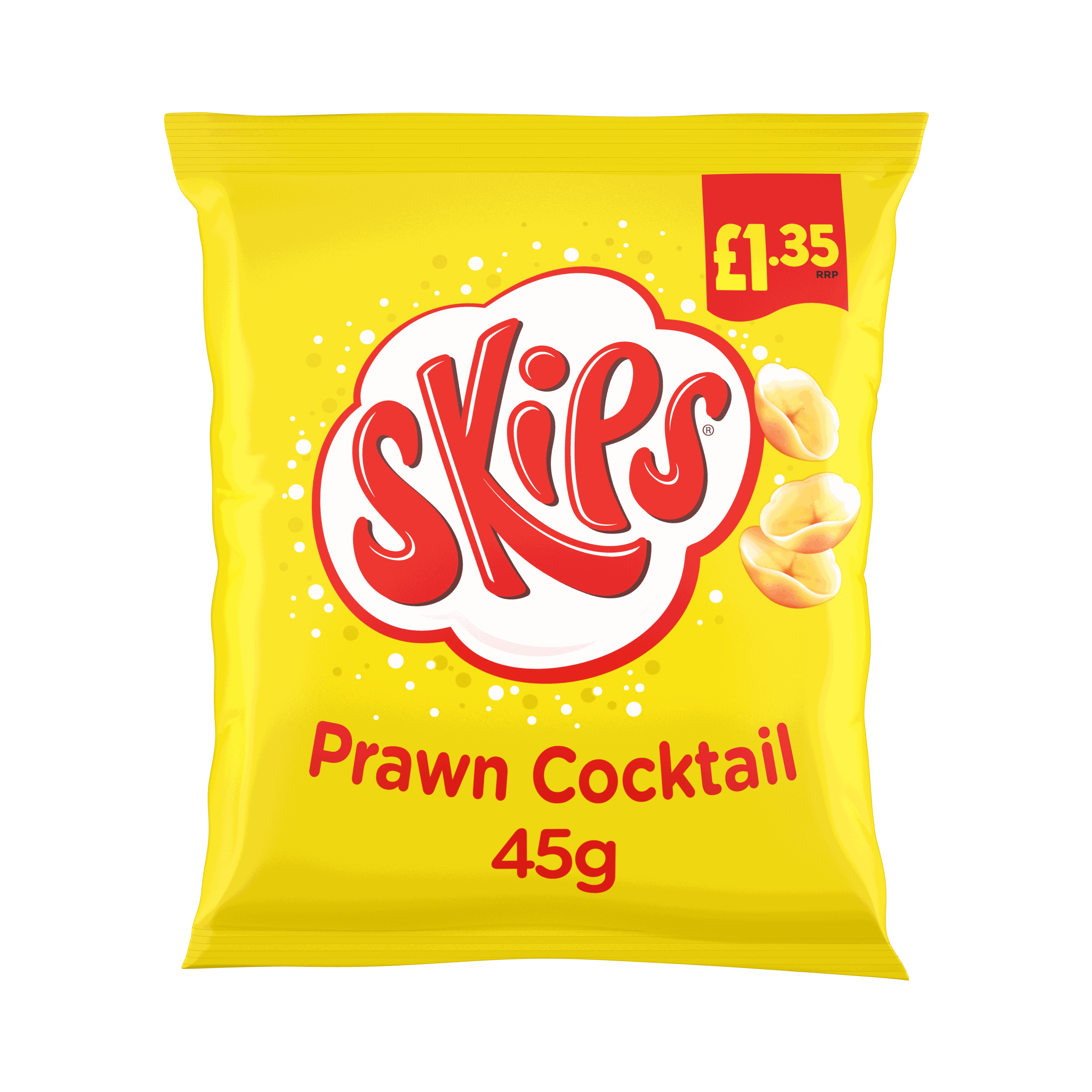 Skips Prawn Cocktail Crisps 45g, £1.35 PMP