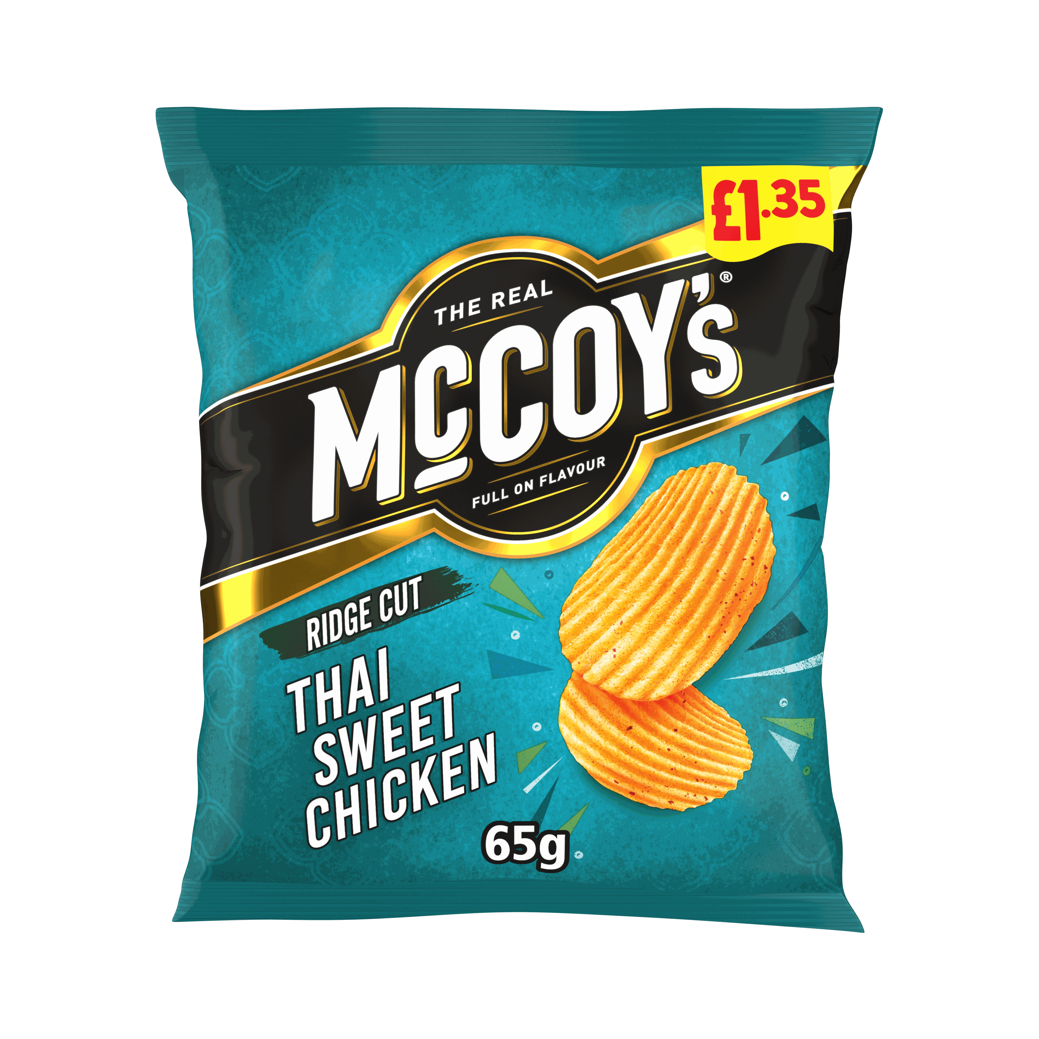 McCoy's Thai Sweet Chicken Crisps 65g, £1.35 PMP