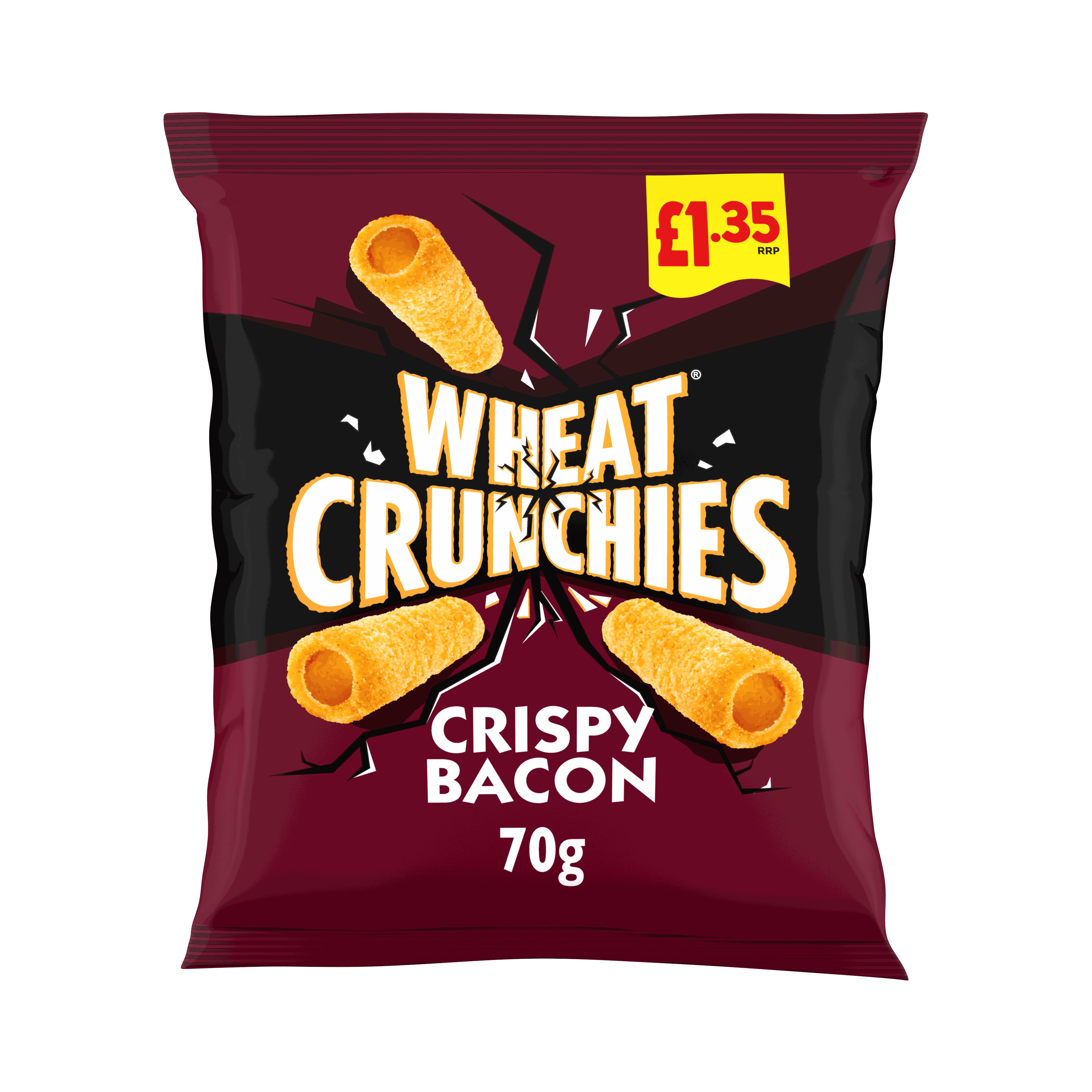 Wheat Crunchies Bacon Crisps 70g, £1.35 PMP