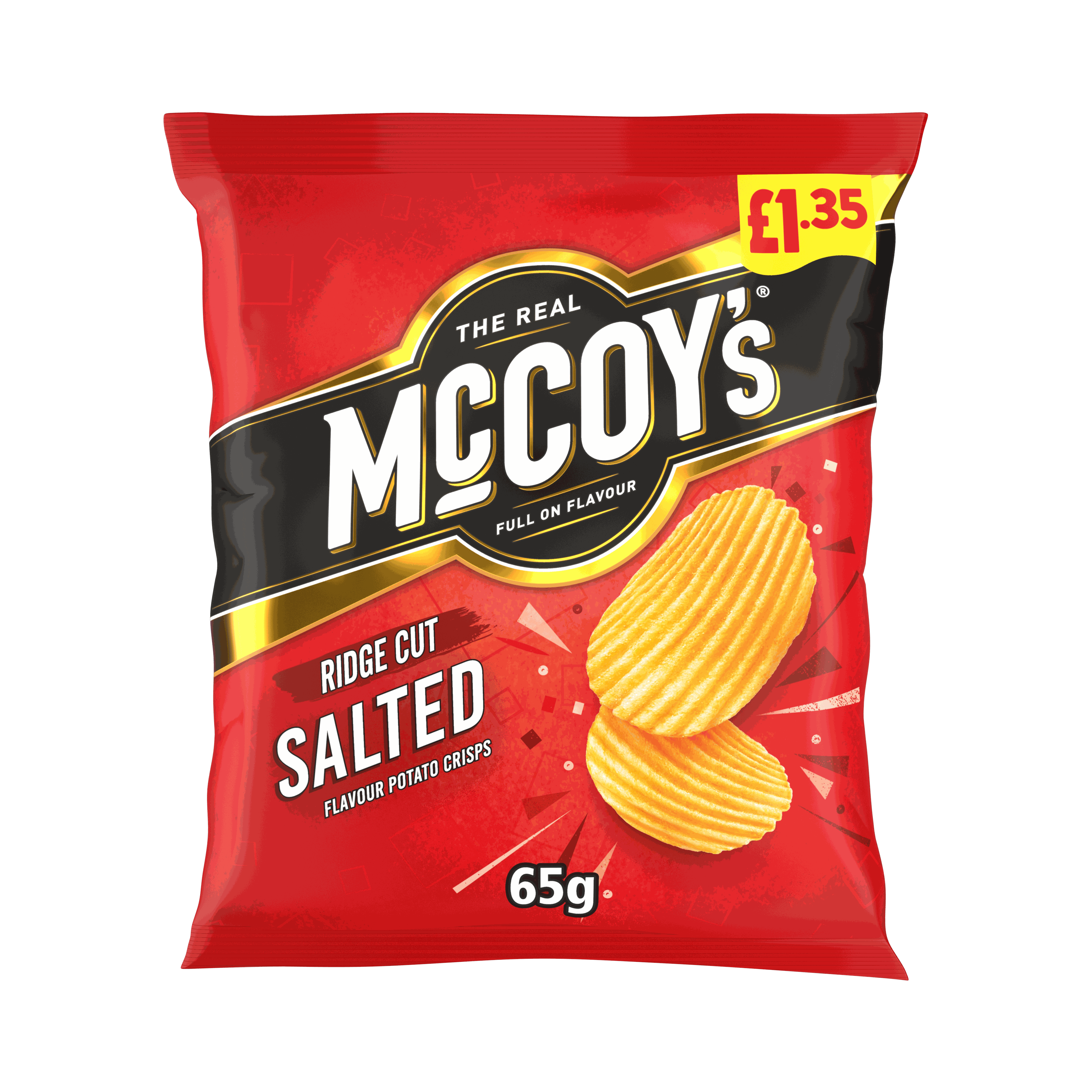 McCoy's Salted Crisps 65g, £1.35 PMP