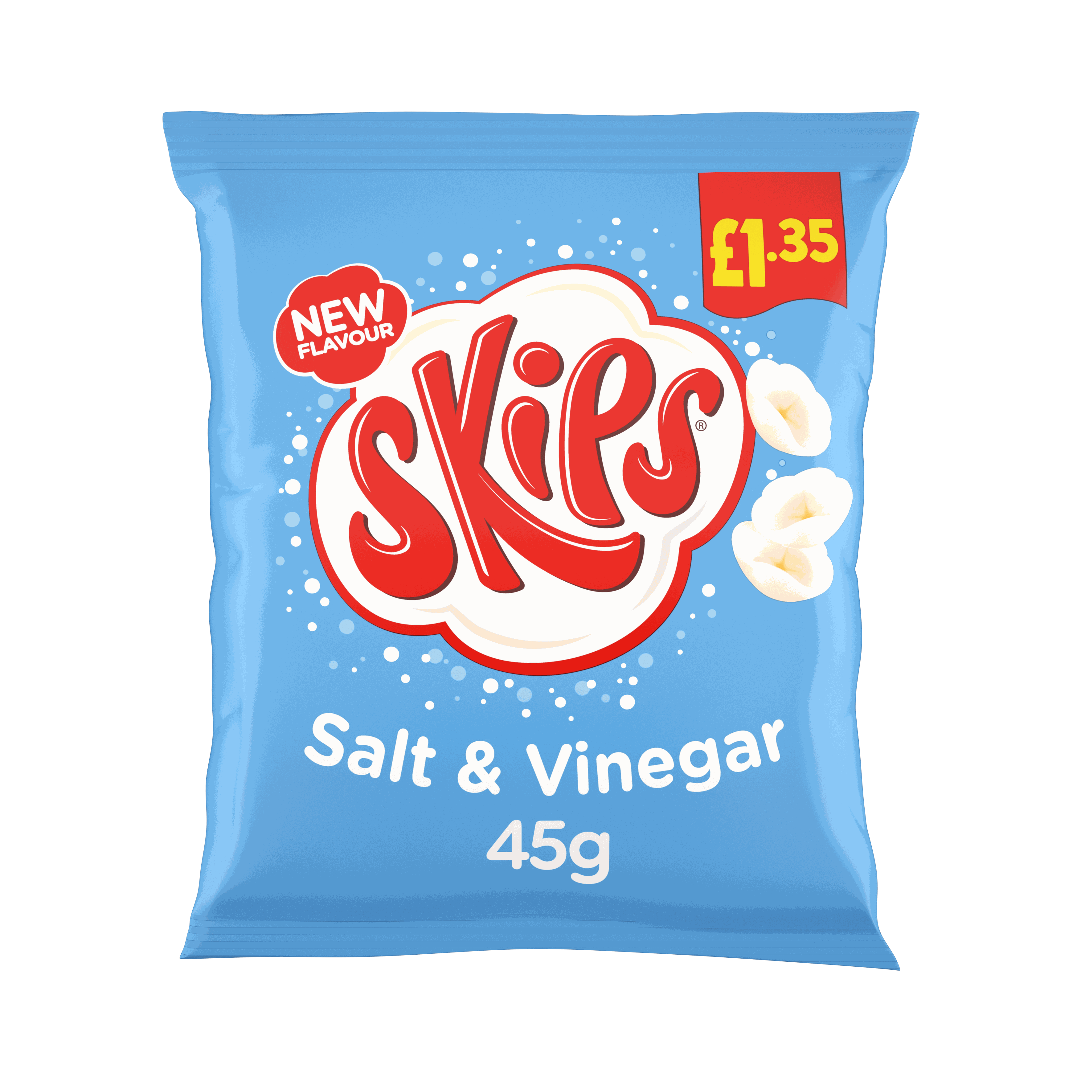 Skips Salt & Vinegar Crisps 45g, £1.35 PMP