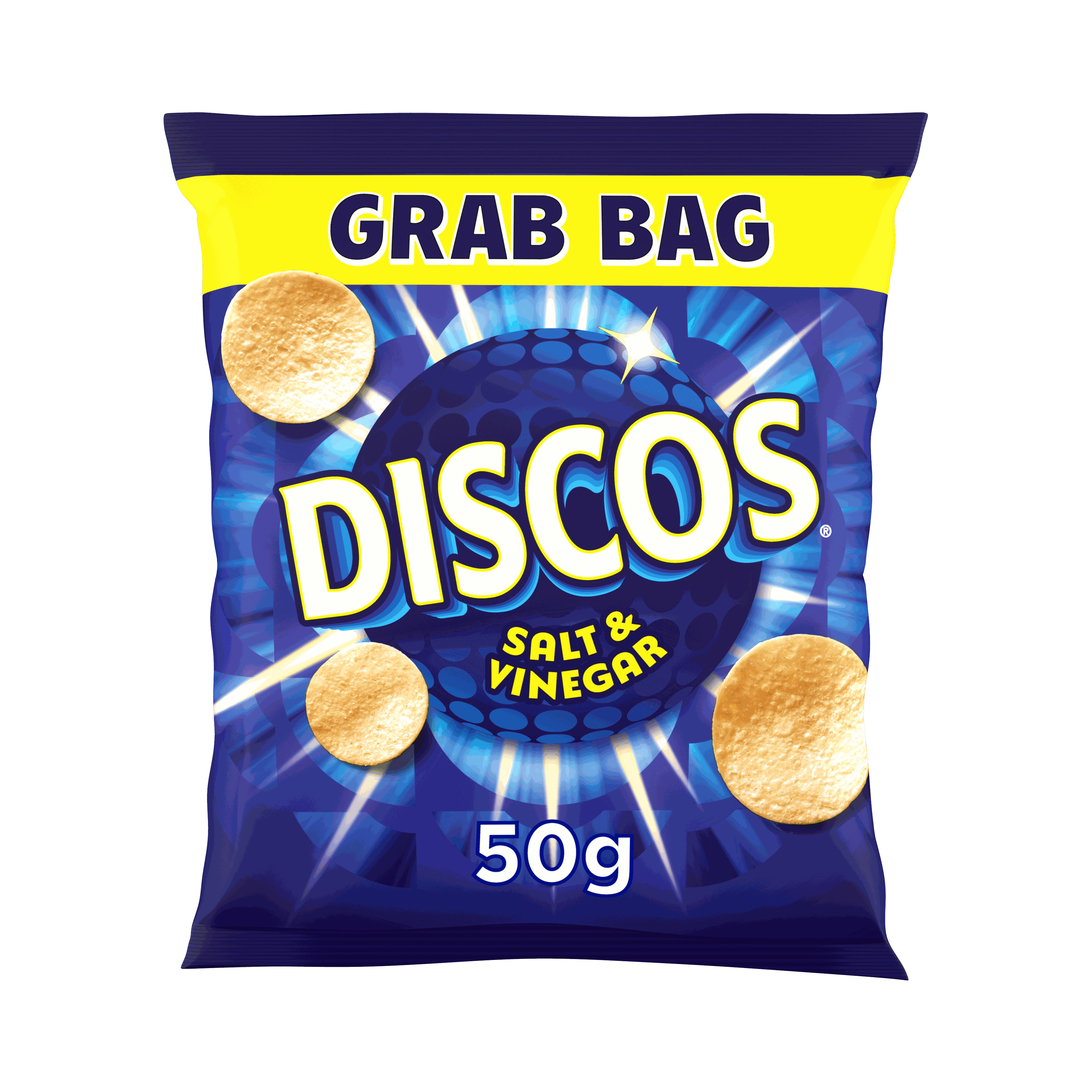 Discos Salt & Vinegar Grab Bag Crisps 50g