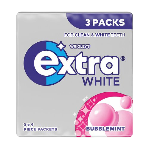 Extra White Sugar Free Chewing Gum x9 Pieces (1x20)