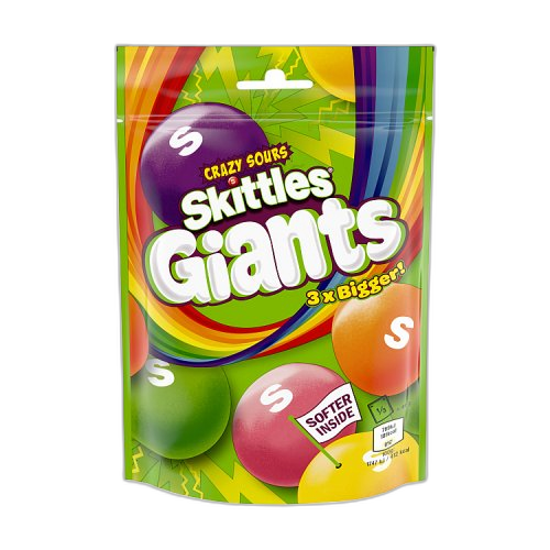 Skittles Giants Sweets Bag 132g (1x15)