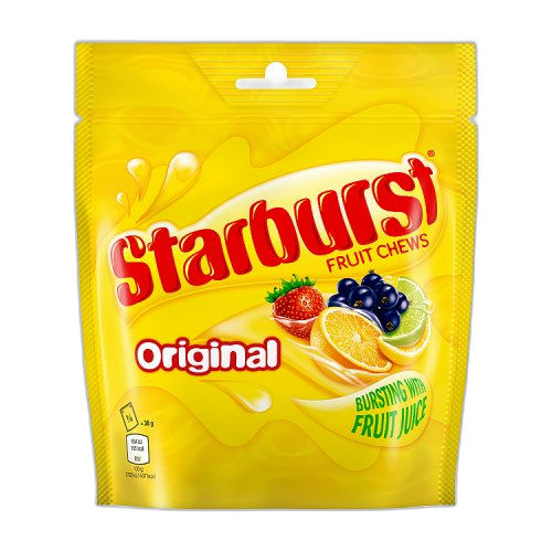 Starburst Original Fruit Chews Sweets Pouch Bag 138g (1x12 Bags)