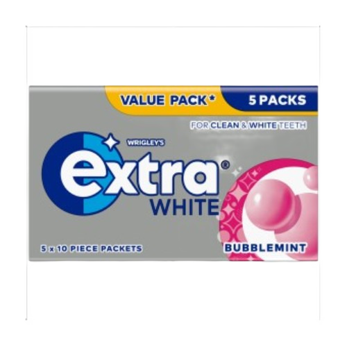 Extra White Sugar Free Chewing Gum x10 Pieces (6x24)