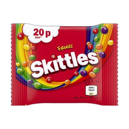 Skittles Sweets Bag 18g PMP £0.20 (1x72)