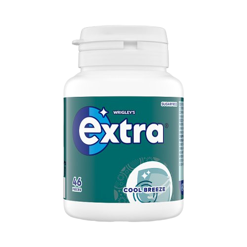 Extra Cool Breeze Sugar Free Chewing Gum x46 Pieces (1x6)