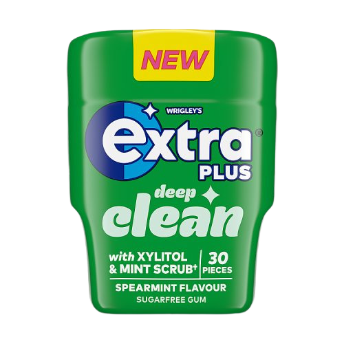 Extra Plus Deep Clean Sugar Free Chewing Gum x6 Bottles