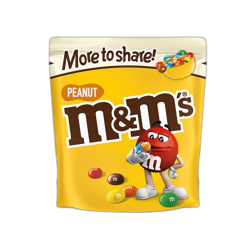 M&M's Peanut Chocolate More to Share Pouch 200g (1x12)