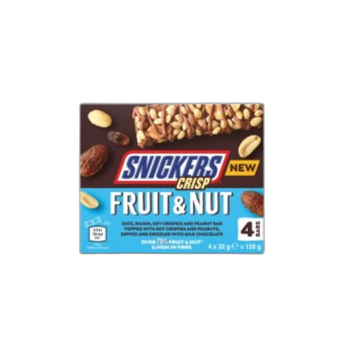 Snickers Crisp Fruit & Nut Multipack 4x32g