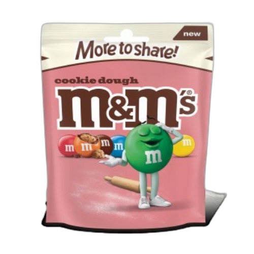 M&M's Cookie Dough Milk Chocolate Bag 176g x11