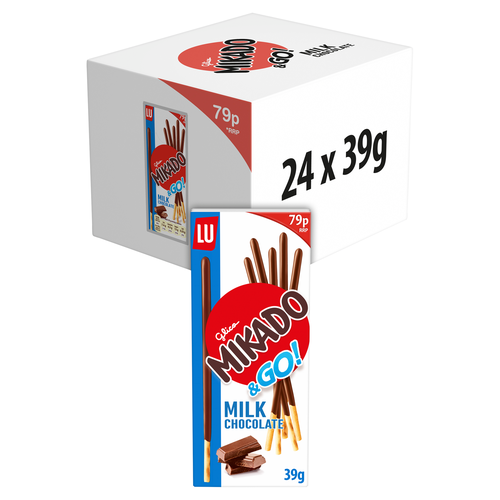 LU Mikado Milk Chocolate Biscuits 39g (24 Pack)