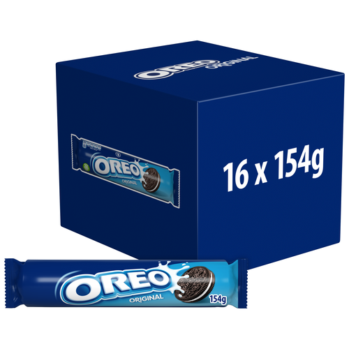 Oreo Vanilla Cookie Chocolate Sandwich Biscuits 154g (16 Pack)