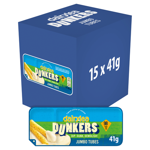 Dairylea Dunkers Jumbo Tubes Cheese Snacks 41g (15 Pack)