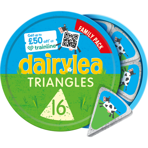 Dairylea Cheese Spread Triangles 16×15.6g