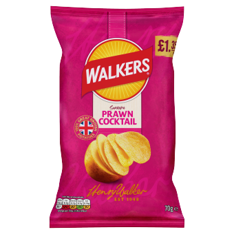 Walkers Prawn Cocktail 70g PMP £1.35