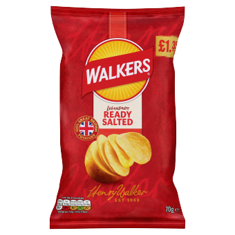 Walkers Ready Salted 70g PMP £1.35