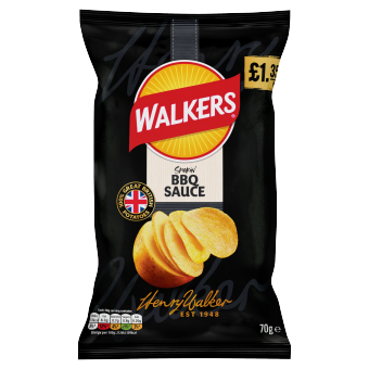 Walkers Barbecue 70g PMP £1.35