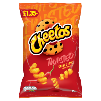 Cheetos Twisted Sweet & Spicy 85g PMP £1.35