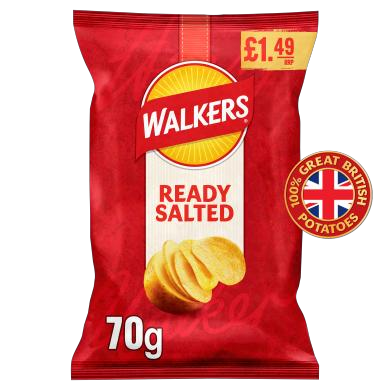 Walkers Ready Salted 70g PMP £1.49