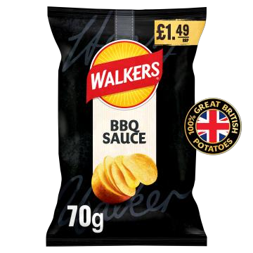 Walkers Barbecue 70g PMP £1.49
