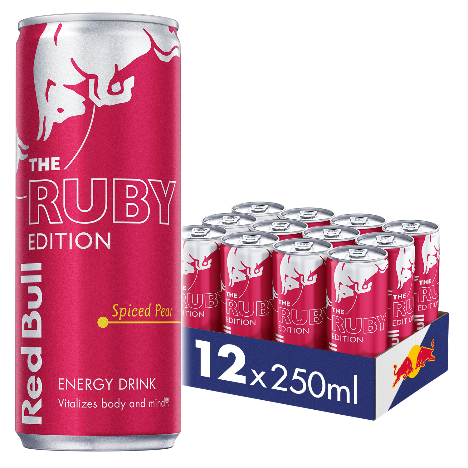 Red Bull Ruby Edition Spiced Pear Energy Drink 250ml 12 Pack