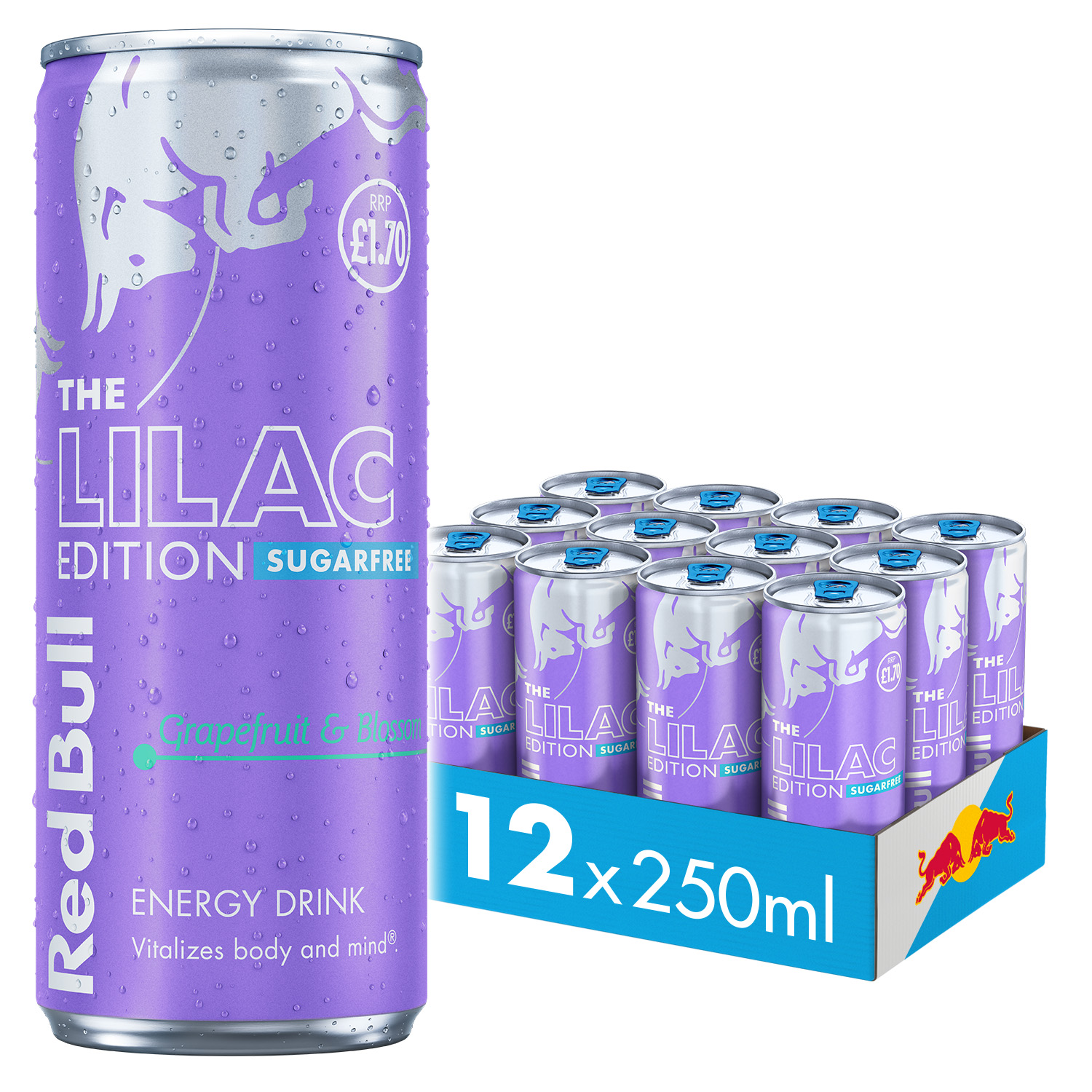 Red Bull Lilac Edition Sugarfree Grapefruit & Blossom Energy Drink 250ml 12 Pack PM £1.70