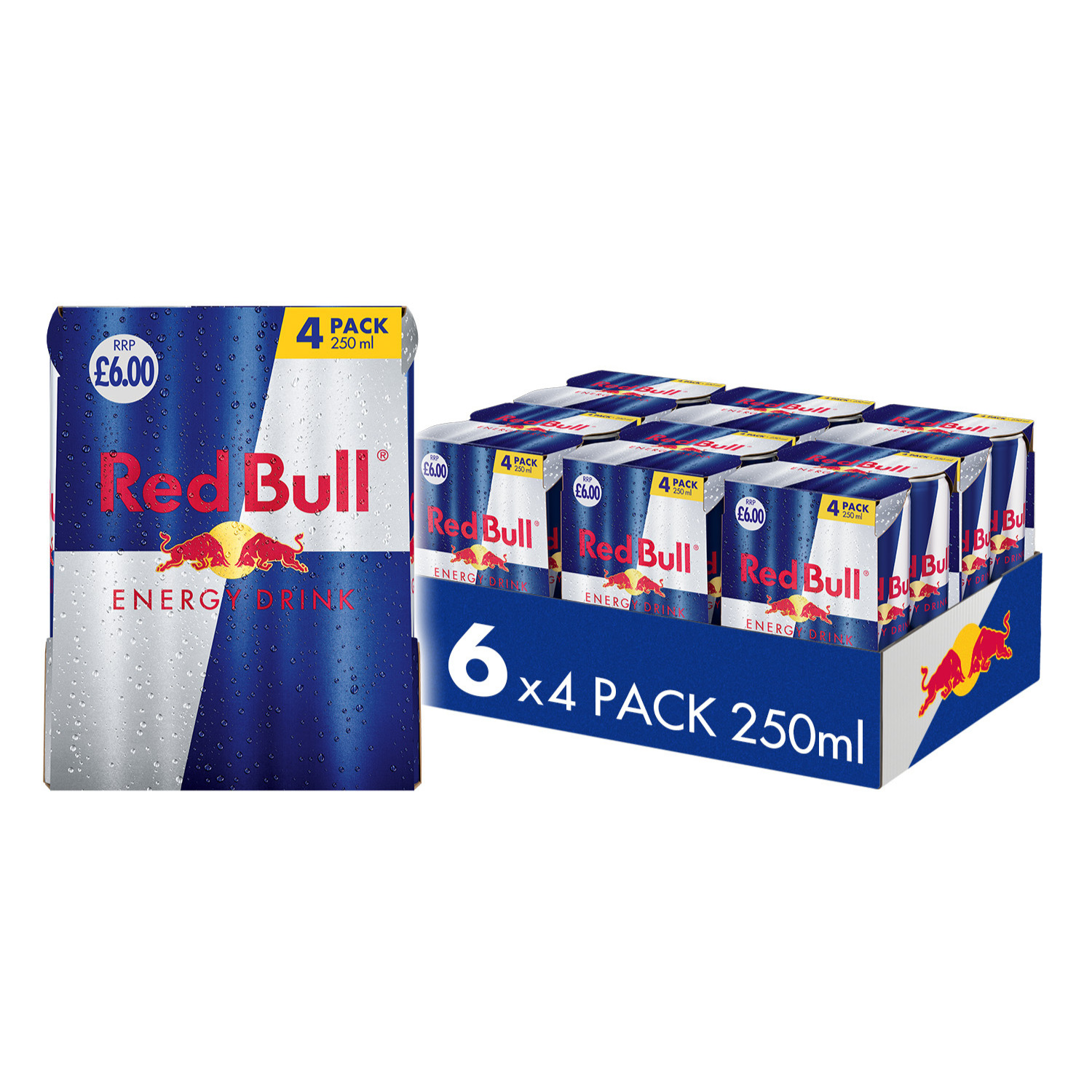 Red Bull Energy Drink 250ml 4 Pack (Pack of 6) PM £6.00