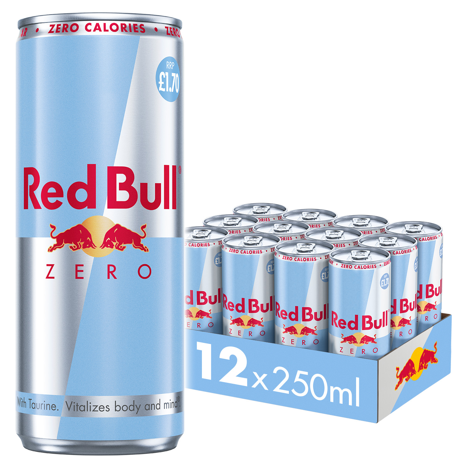 Red Bull Zero Energy Drink 250ml 12 Pack PM £1.70
