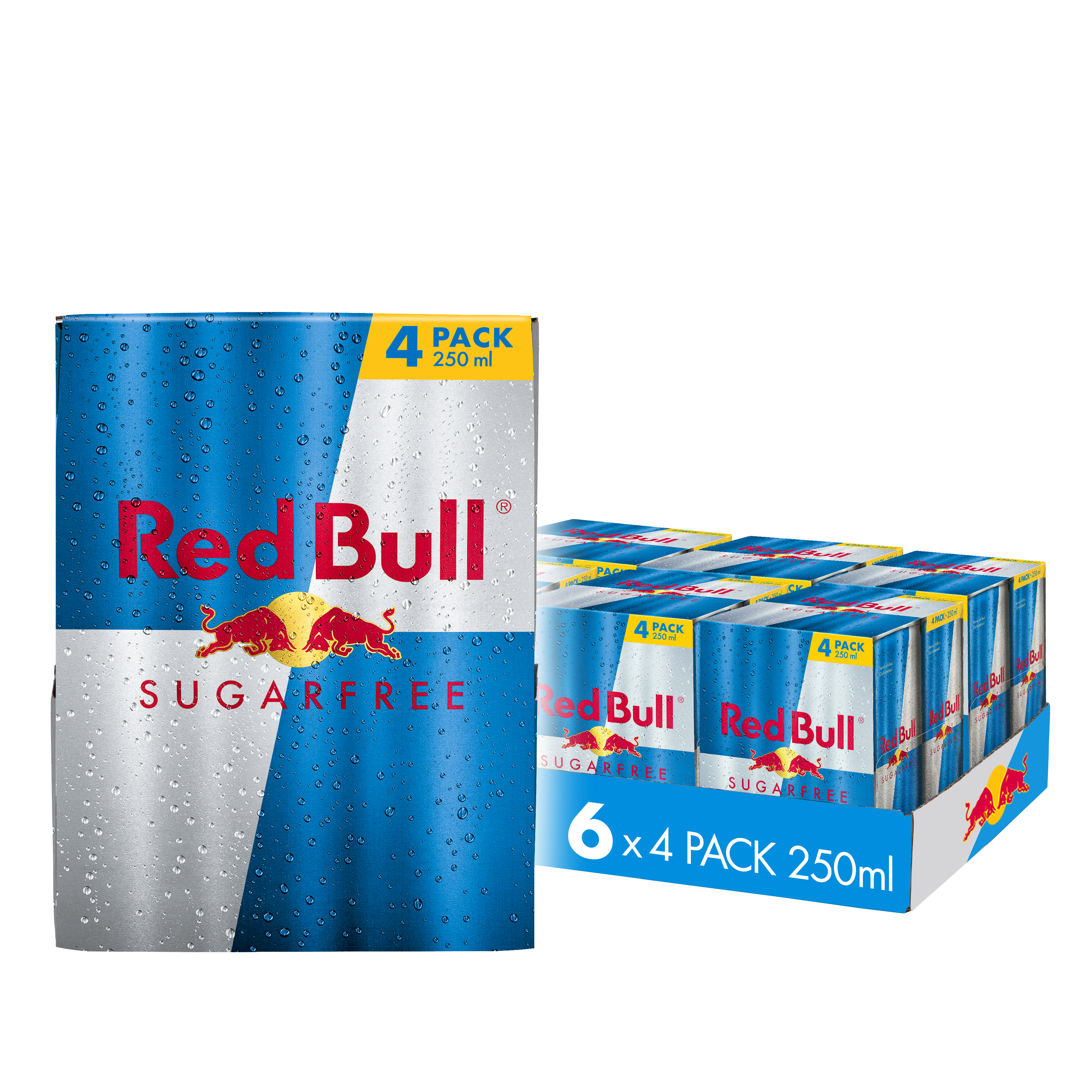 Red Bull Sugarfree Energy Drink 250ml 4 Pack (Pack of 6)