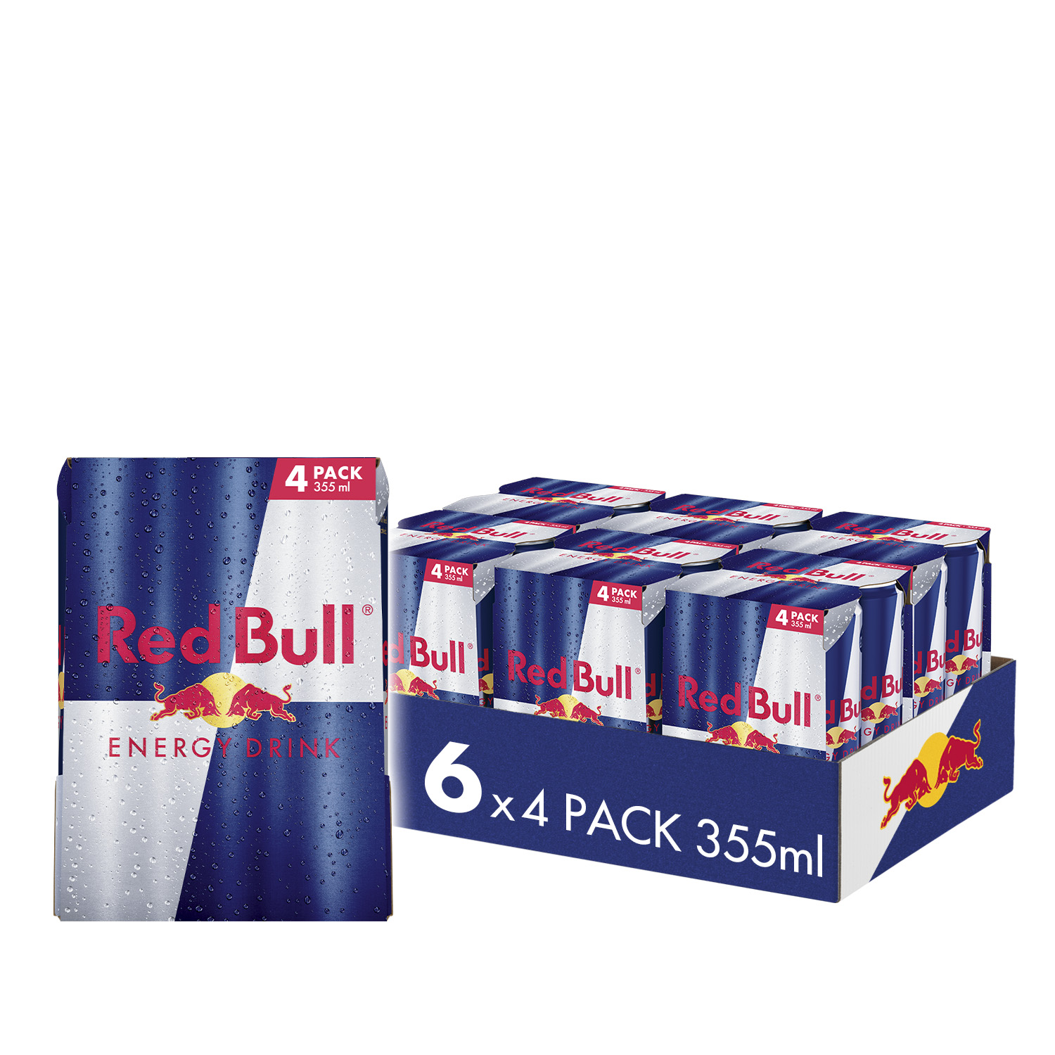 Red Bull Energy Drink 355ml 4 Pack (Pack of 6)