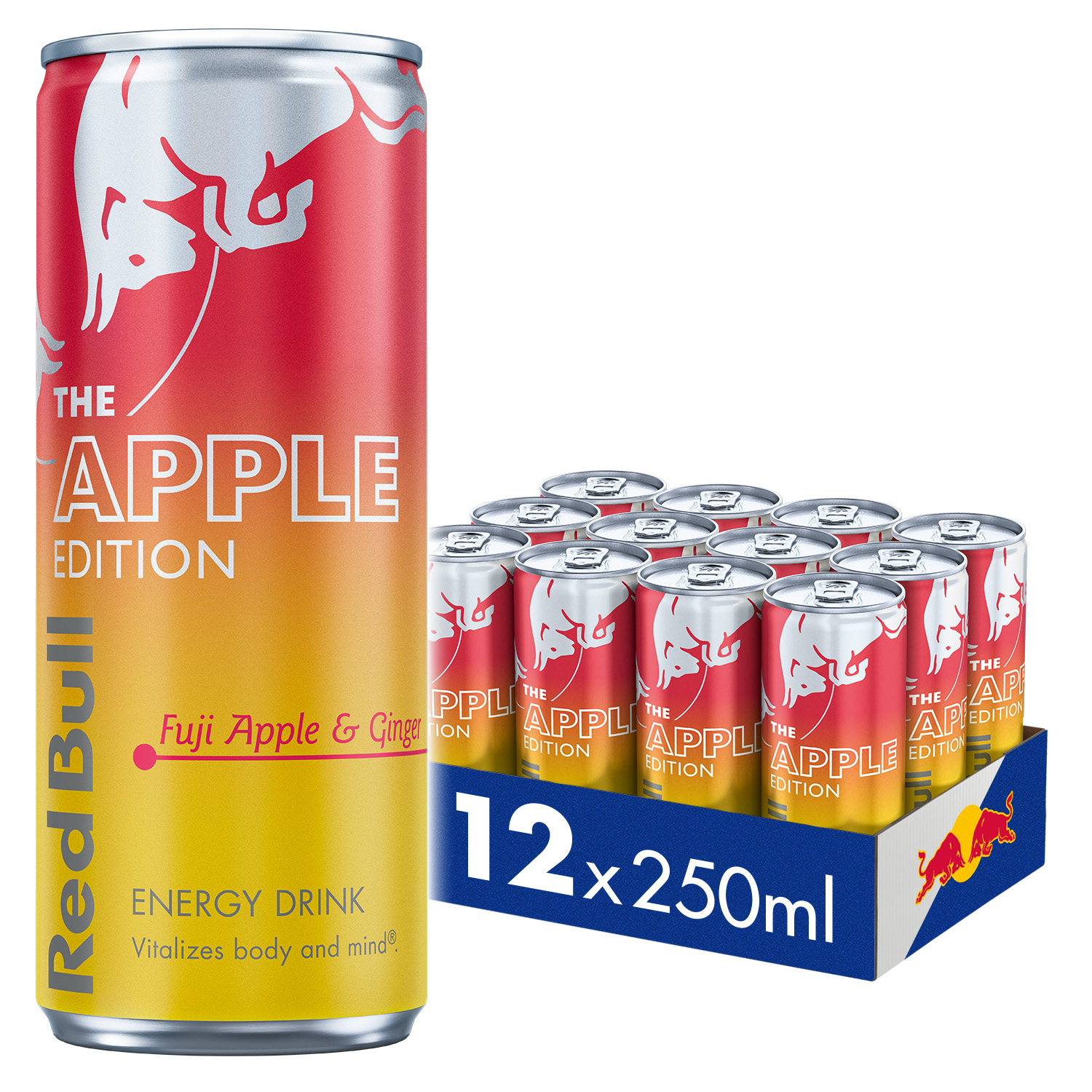 Red Bull Winter Edition Fuji Apple & Ginger Energy Drink 250ml 12 Pack