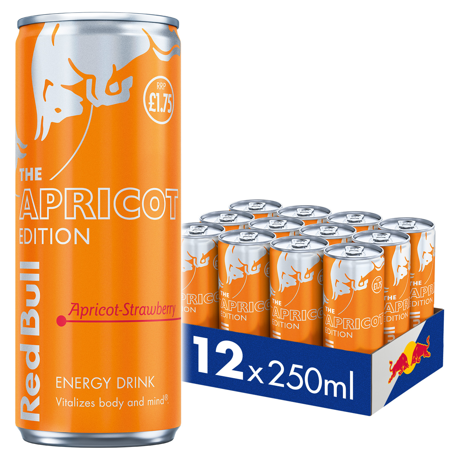 Red Bull Apricot Edition Apricot & Strawberry Energy Drink 250ml 12 Pack PM £1.75