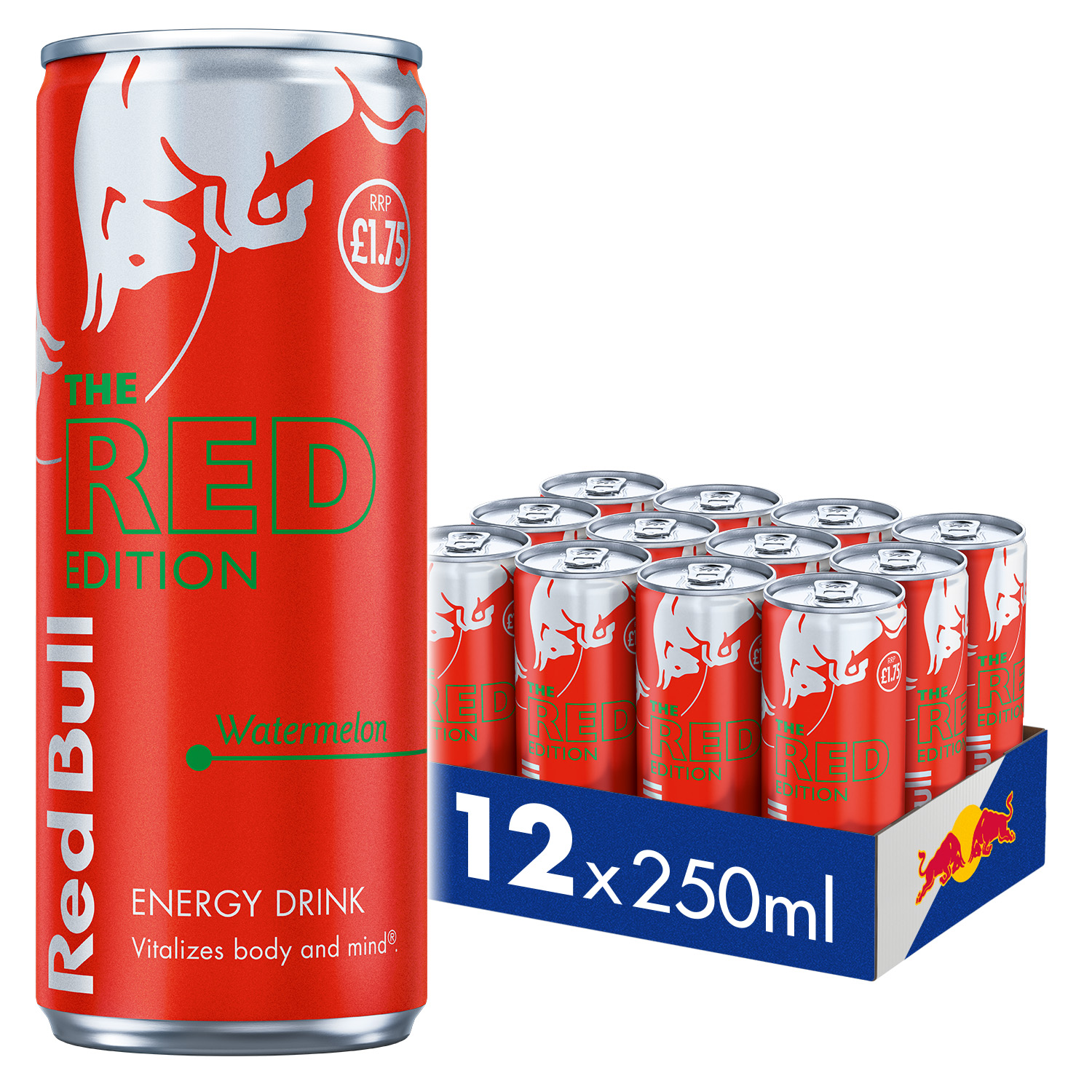 Red Bull Red Edition Watermelon Energy Drink 250ml 12 Pack PM £1.75
