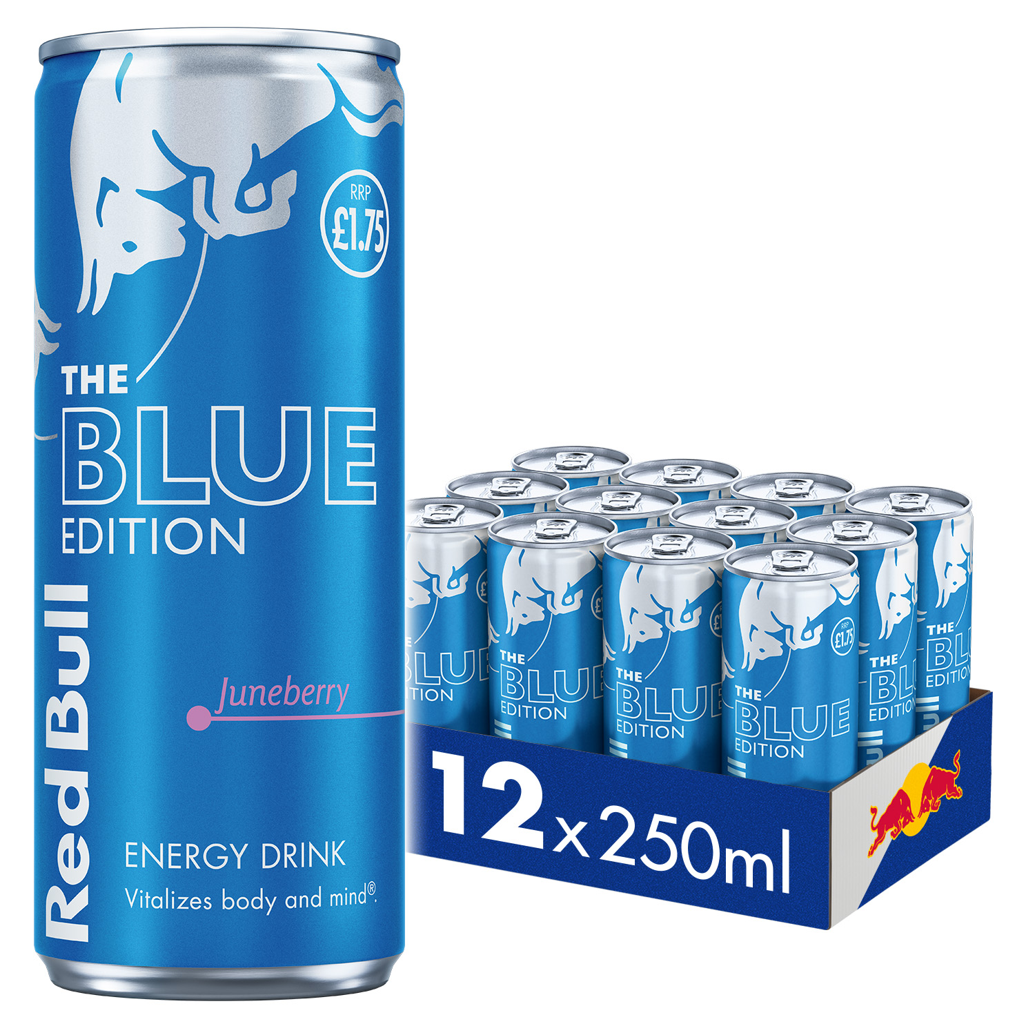 Red Bull Blue Edition Juneberry Energy Drink 250ml 12 Pack PM £1.75